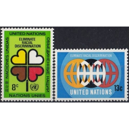 Jungtinių Tautų pašto ženklai (1971). Kova su rasizmu