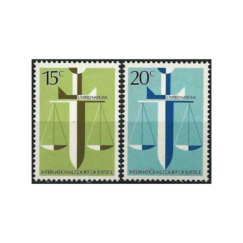 Jungtinių Tautų pašto ženklai (1979). Tarptautinis Teisingumo Teismas