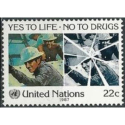United Nations stamps (1987) for sale. Construction works