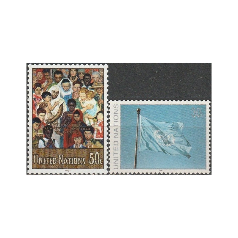 United Nations stamps (1991) for sale. Symbols
