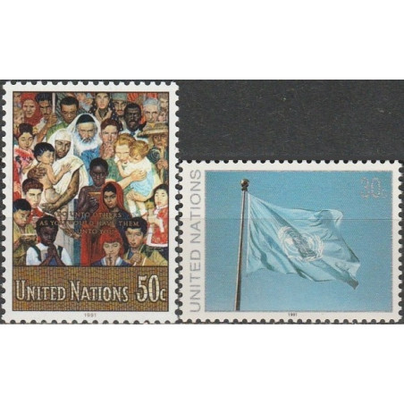 United Nations stamps (1991) for sale. Symbols