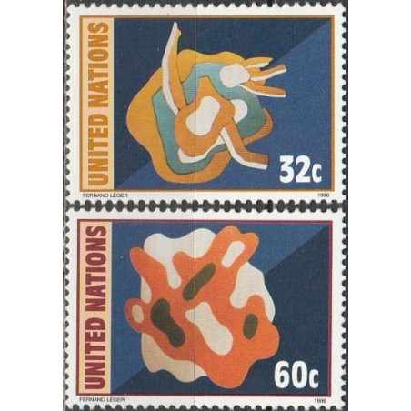 Jungtinių Tautų pašto ženklai (1996). Impresionistų paveikslai