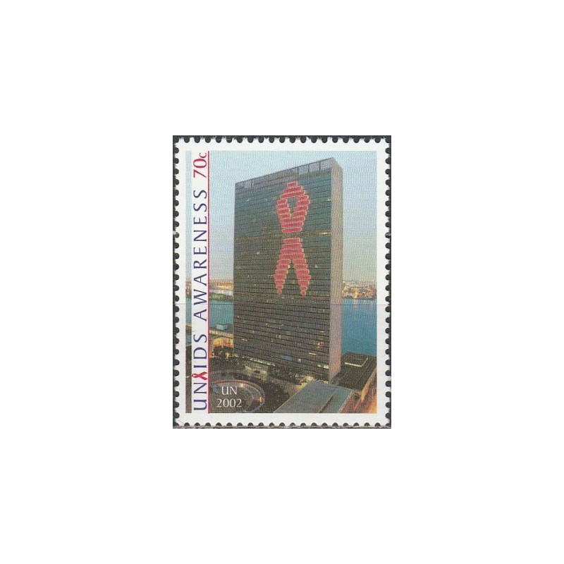 Jungtinių Tautų pašto ženklai (2002). Anti-AIDS kampanija