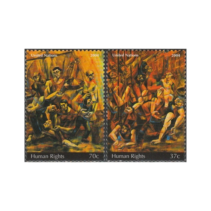 Jungtinių Tautų pašto ženklai (2004). Žmogaus teisės