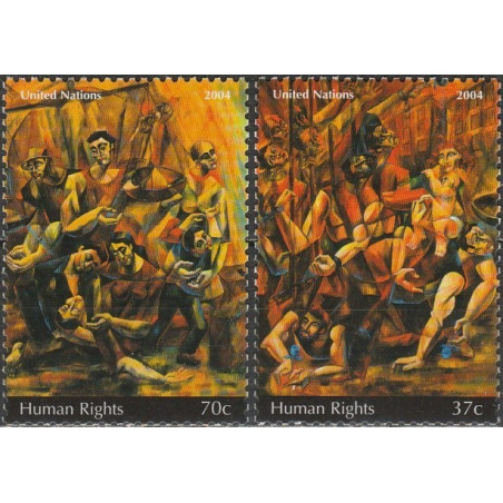 Jungtinių Tautų pašto ženklai (2004). Žmogaus teisės