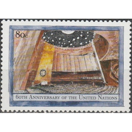 Jungtinių Tautų pašto ženklai (2005). Jungtinėms tautoms 60 metų