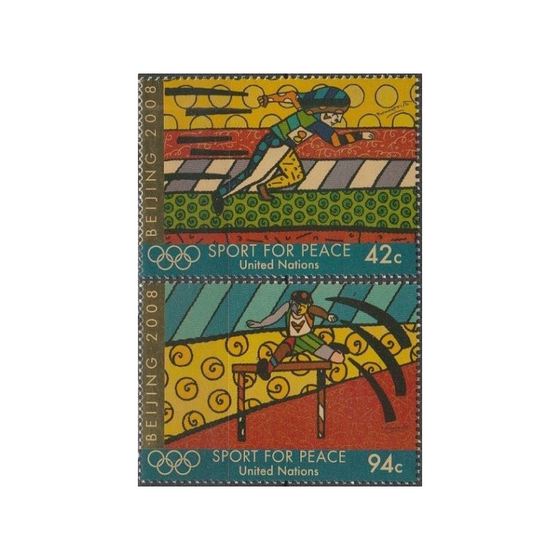 United Nations stamps (2008) for sale. Summer Olympic Games Beijing
