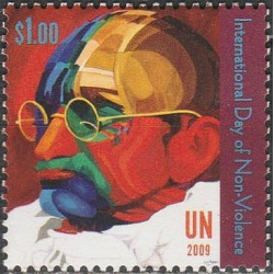 United Nations stamps (2009) for sale. International Day of Non-Violence