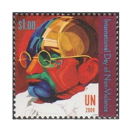 United Nations stamps (2009) for sale. International Day of Non-Violence