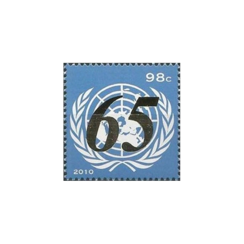 United Nations stamps (2010) for sale. United Nations anniversary