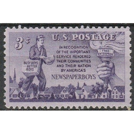 JAV pašto ženklai (1952). Laikraščių pardavėjai