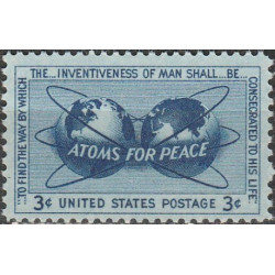 United States stamps (1955) for sale. Nuclear power