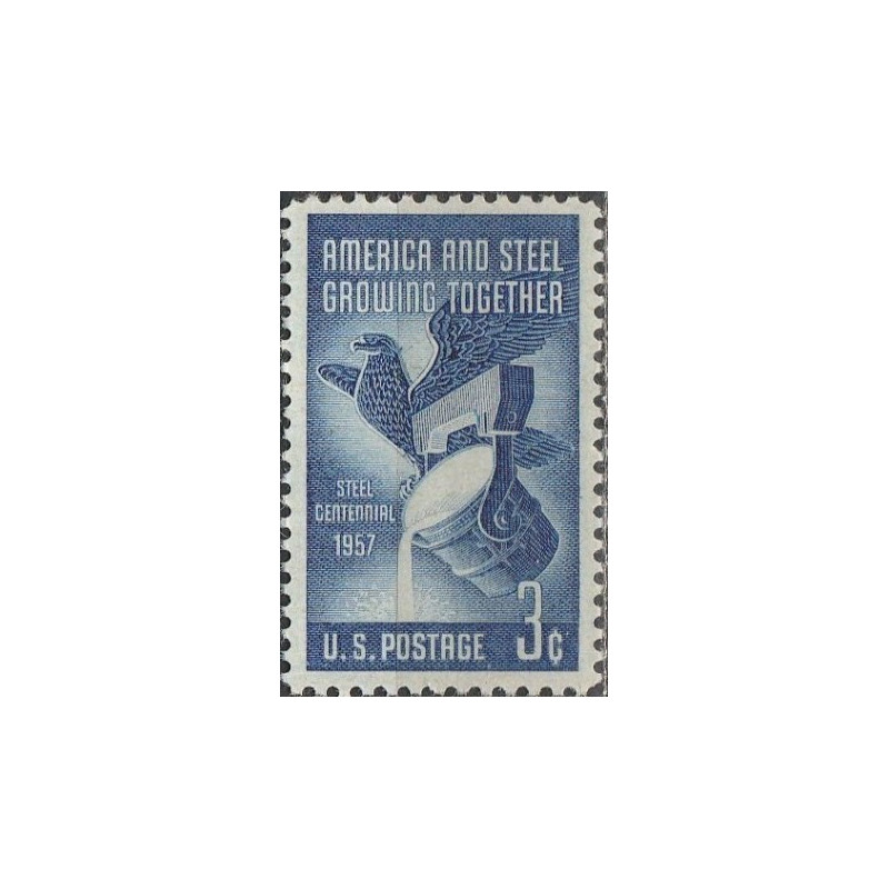 United States stamps (1957) for sale. Steel industry