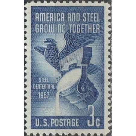 United States stamps (1957) for sale. Steel industry