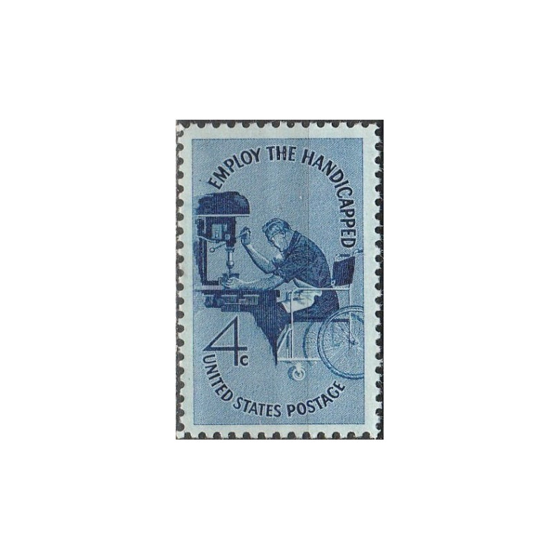 JAV pašto ženklai (1960). Neįgaliųjų integracija