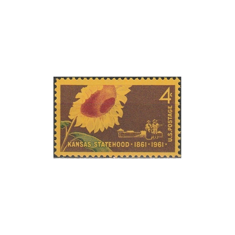 United States stamps (1961) for sale. Kansas statehood
