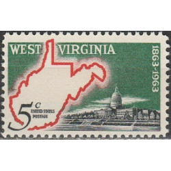 United States stamps (1963) for sale. West Virginia