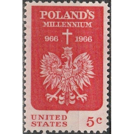 United States stamps (1966) for sale. Millenium christening of Poland