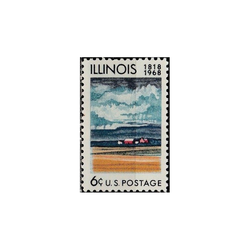 United States stamps (1968) for sale. Illinois statehood