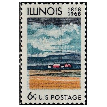 United States stamps (1968) for sale. Illinois statehood