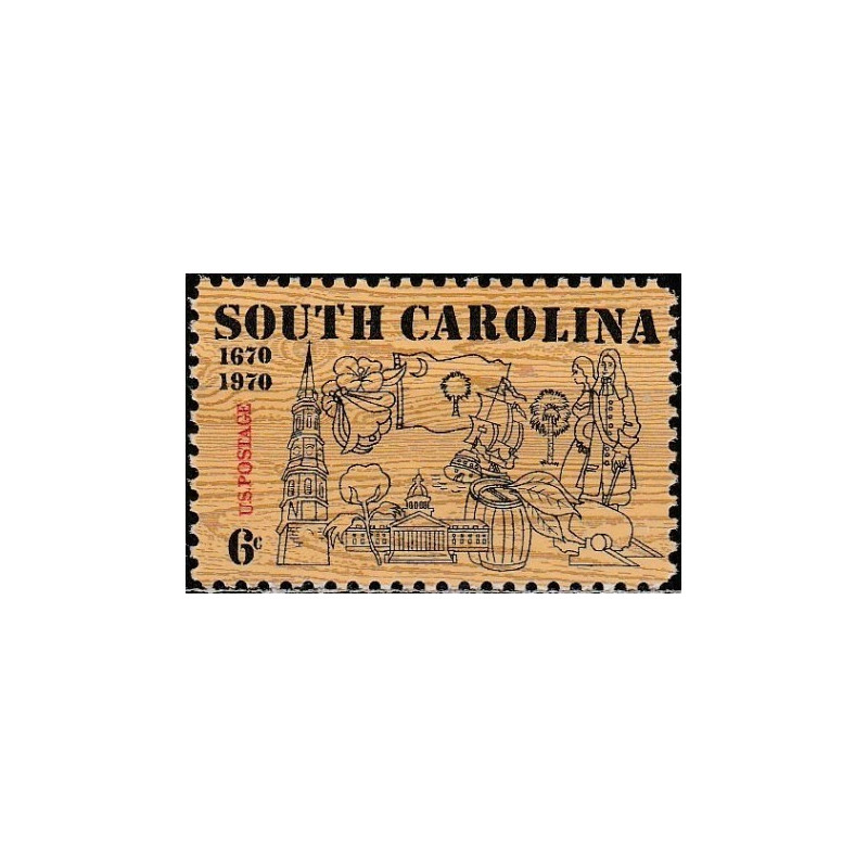 United States stamps (1970) for sale. South Carolina statehood