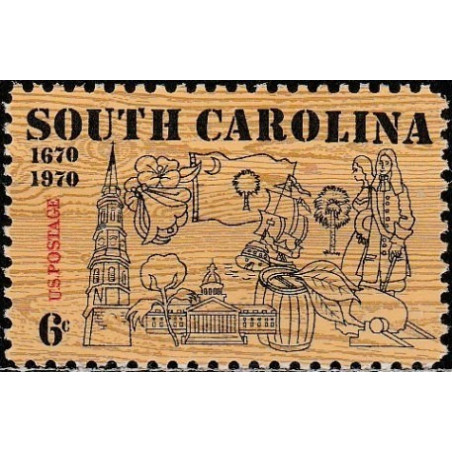 United States stamps (1970) for sale. South Carolina statehood