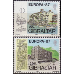 Gibraltaro pašto ženklai (1987). Modernioji architektūra