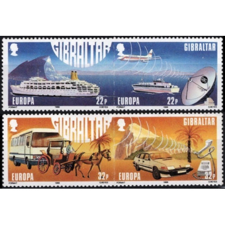 Gibraltaro pašto ženklai (1988). Transportas ir ryšiai