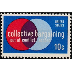 United States stamps (1975) for sale. Employers and employees partnership