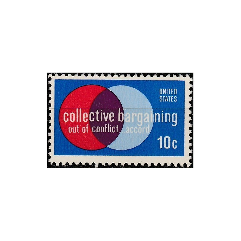 United States stamps (1975) for sale. Employers and employees partnership