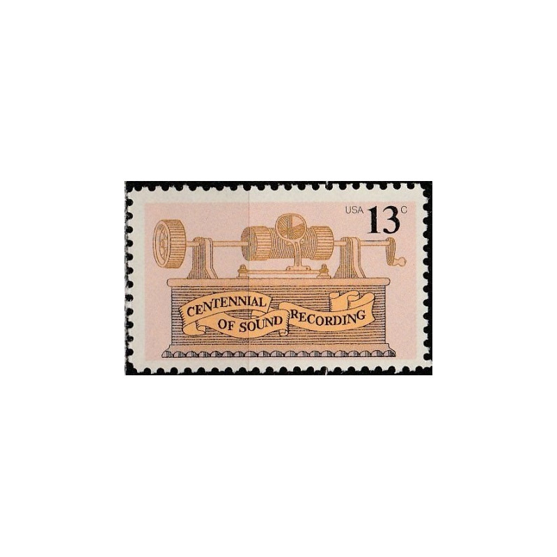 United States stamps (1977) for sale. Sound recording