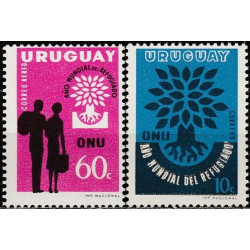 Urugvajaus pašto ženklai (1960). Pasauliniai pabėgėlių metai