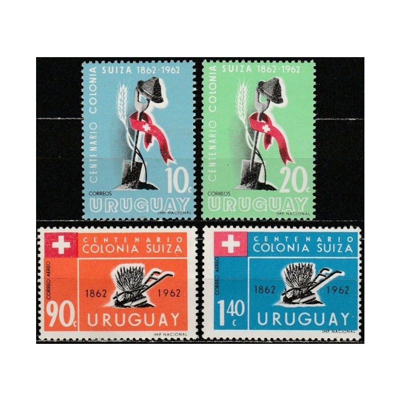 Urugvajaus pašto ženklai (1962). Šveicarijos imigrantų bendruomenė