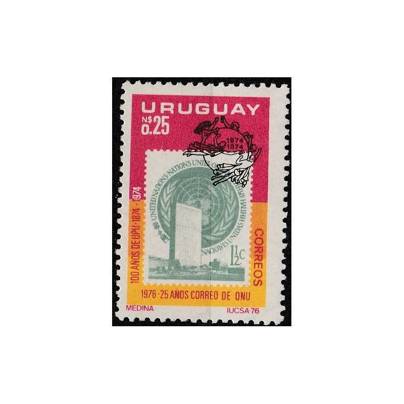 Urugvajus 1976. Pasaulinė pašto sąjunga (JT pašto tarnyba)