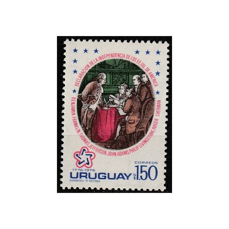 Uruguay stamps (1976) for sale. American Revolution anniversary