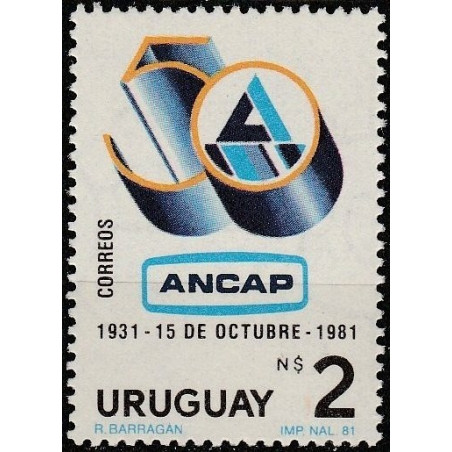Urugvajaus pašto ženklai (1981). Naftos pramonė