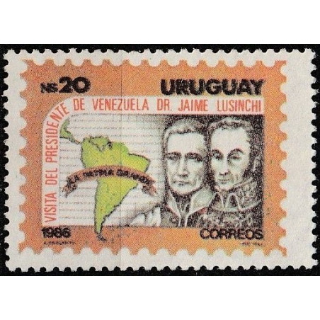Urugvajaus pašto ženklai (1986). Nacionaliniai veikėjai