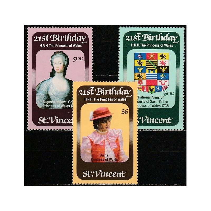 St.Vincent and Grenadines stamps (1982) for sale.Vincent 1982. Diana, Princess of Wales