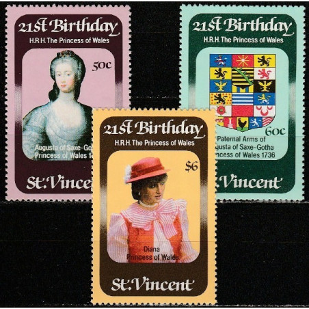 St.Vincent and Grenadines stamps (1982) for sale.Vincent 1982. Diana, Princess of Wales