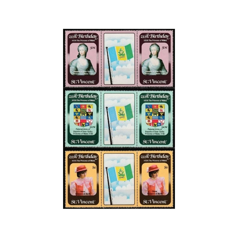 St.Vincent and Grenadines stamps (1982) for sale.Vincent 1982. Diana, Princess of Wales