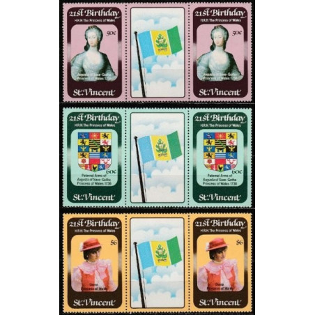 St.Vincent and Grenadines stamps (1982) for sale.Vincent 1982. Diana, Princess of Wales