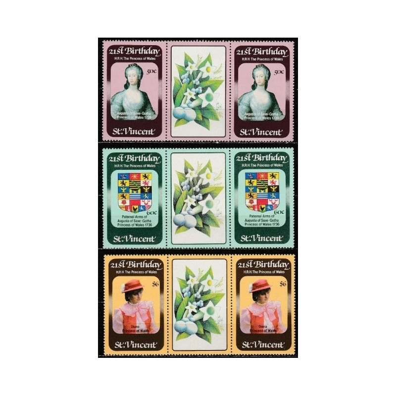 St.Vincent and Grenadines stamps (1982) for sale.Vincent 1982. Diana, Princess of Wales