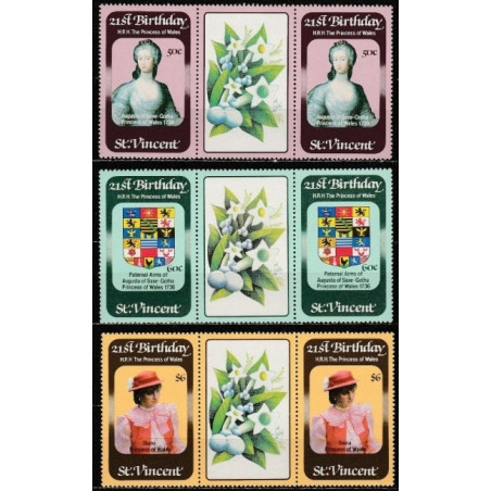St.Vincent and Grenadines stamps (1982) for sale.Vincent 1982. Diana, Princess of Wales