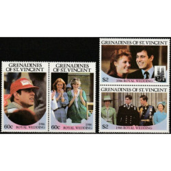 Sent Vinsento ir Grenadinų pašto ženklai (1986). Karališkosios šeimos