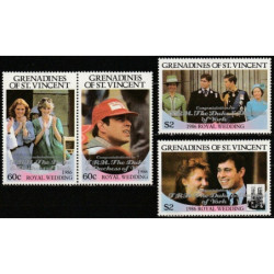 Sent Vinsento ir Grenadinų pašto ženklai (1986). Karališkosios šeimos