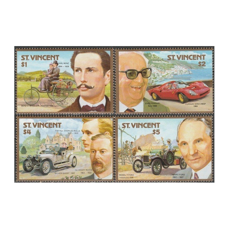 St.Vincent and Grenadines stamps (1987) for sale.Vincent 1987. Vintage cars