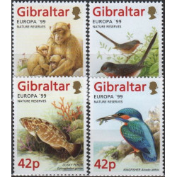 Gibraltaro pašto ženklai (1999). Gamtos rezervatai ir draustiniai