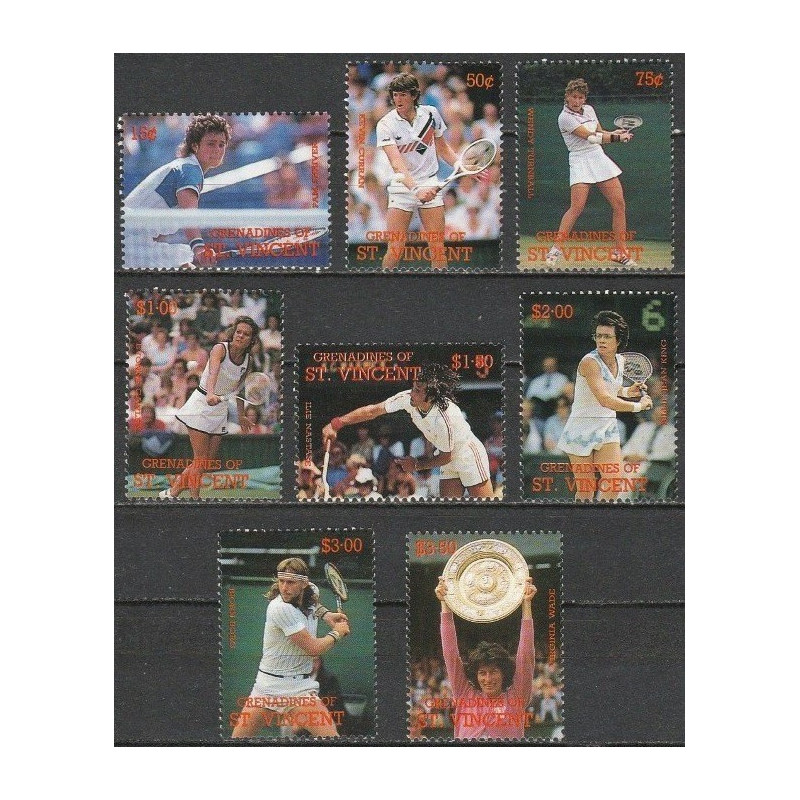St.Vincent and Grenadines stamps (1988) for sale.Vincent and Grenadines 1988. Tennis