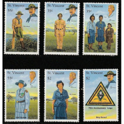 Sent Vinsento ir Grenadinų pašto ženklai (1989). Skautai