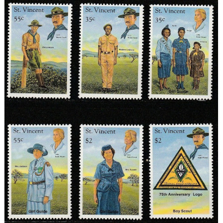 Sent Vinsento ir Grenadinų pašto ženklai (1989). Skautai